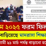 আলিম ফরম ফিলাপ ২০২৫ সময় বেড়েছে।