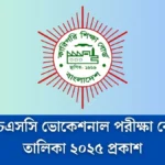 এইচএসসি ভোকেশনাল পরীক্ষা কেন্দ্র তালিকা ২০২৫ প্রকাশ হয়েছে