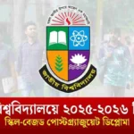 জাতীয় বিশ্ববিদ্যালয়ে ২০২৫-২০২৬ শিক্ষাবর্ষে স্কিল-বেজড পোস্টগ্র্যাজুয়েট ডিপ্লোমা